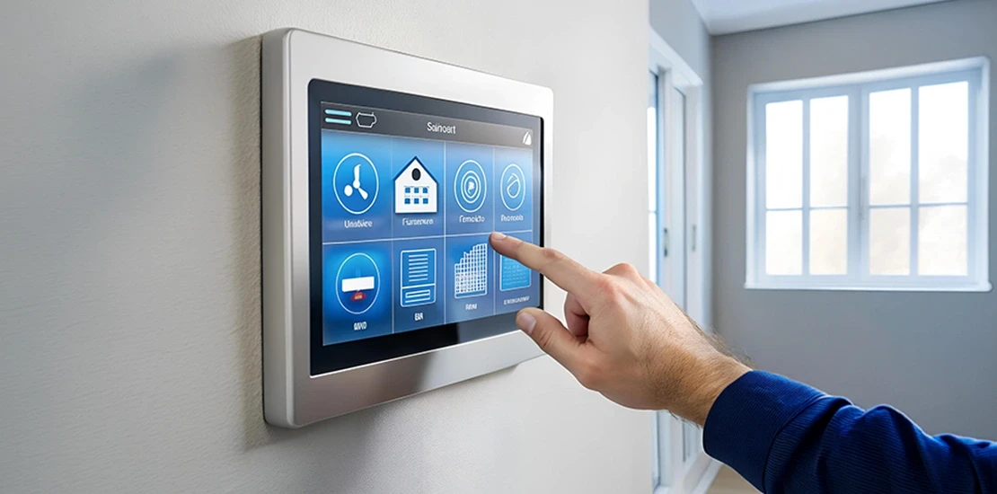 Best alarm systems company control panel showing alarm, camera, and access control integration