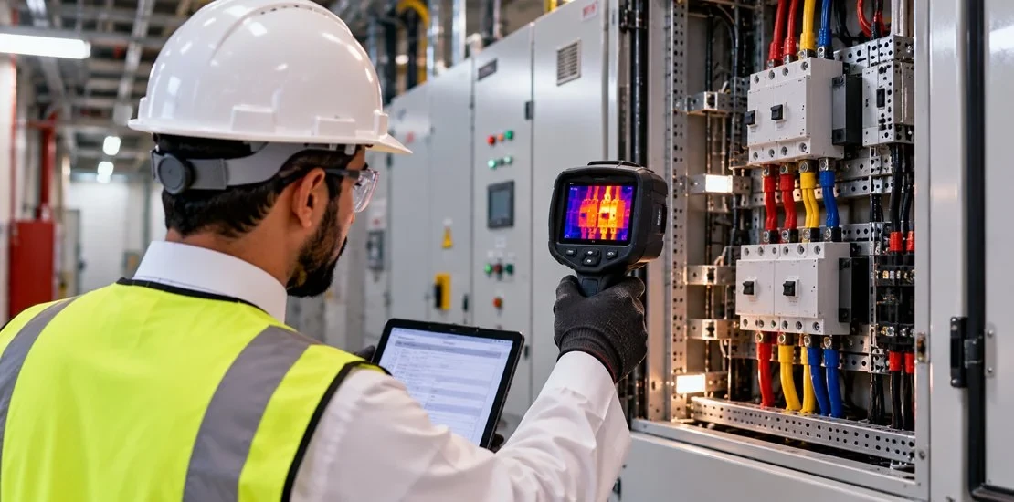 Overloaded electrical sockets and cables identified as fire hazards during a fire risk assessment